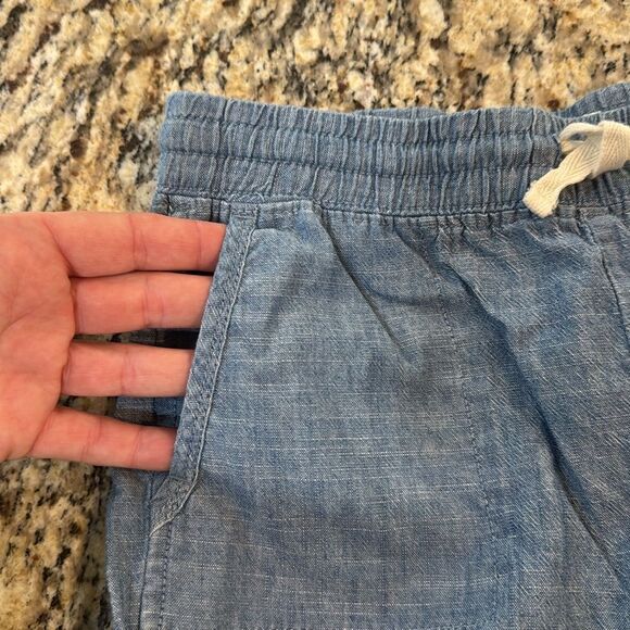 Crewcuts Blue Jean chambray Shorts Elastic Waist kids size 10 - Picture 4 of 6